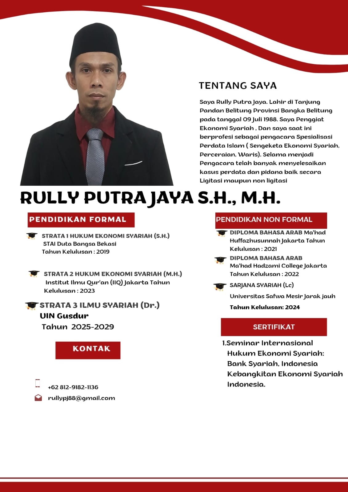 Profil Pendidikan Rully Putra Jaya